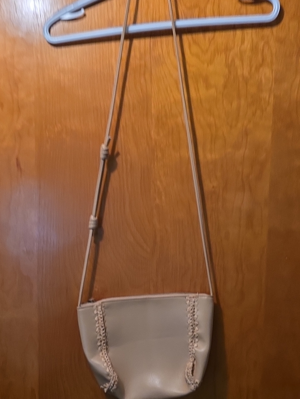 Universal Thread Cream Crossbody Bag with Braided Trim